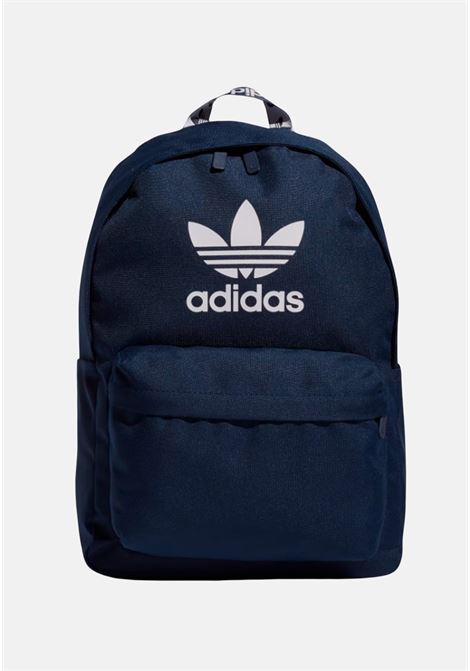 Blue backpack with unisex front logo ADIDAS ORIGINALS | HK2621.